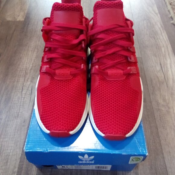 Adidas EQT Support ADV J Scarlet Red Trainers - Picture 1 of 5